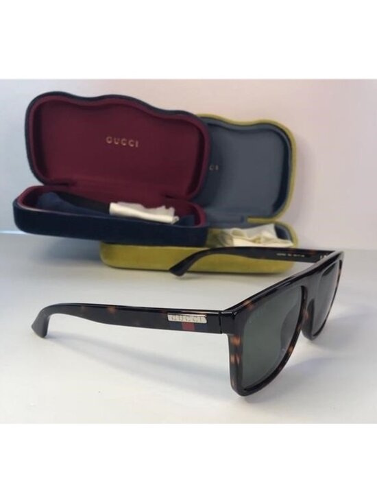 ? - New Authentic Gucci Green Browline Sunglasses GG0748S 003 main image 7